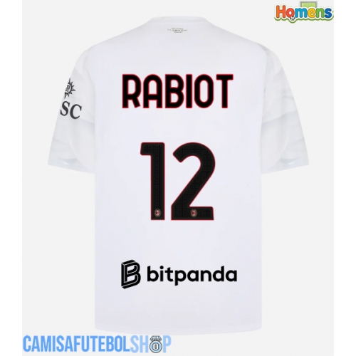 Camisa de time de futebol AC Milan Adrien Rabiot #12 Replicas 2º Equipamento 2026-27 Manga Curta